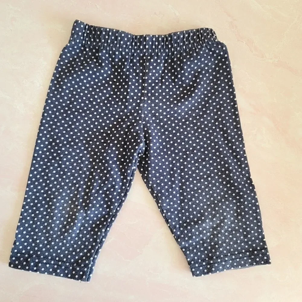 Polka dot blueberi leggings Capri cropped summer